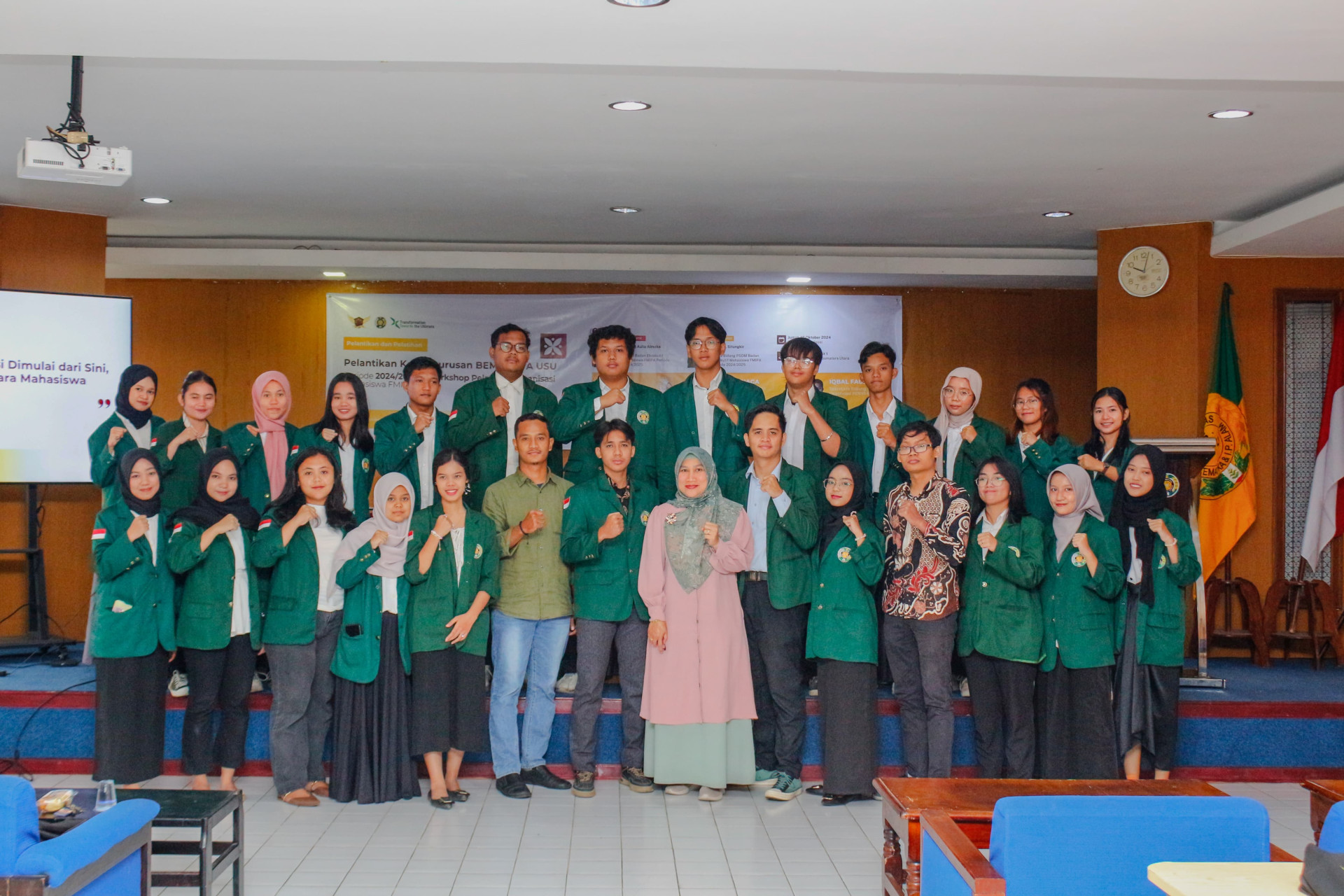 Pelantikan Kepengurusan Badan Eksekutif Mahasiswa (BEM) FMIPA USU dan Workshop Pelatihan Organisasi Mahasiswa FMIPA USU